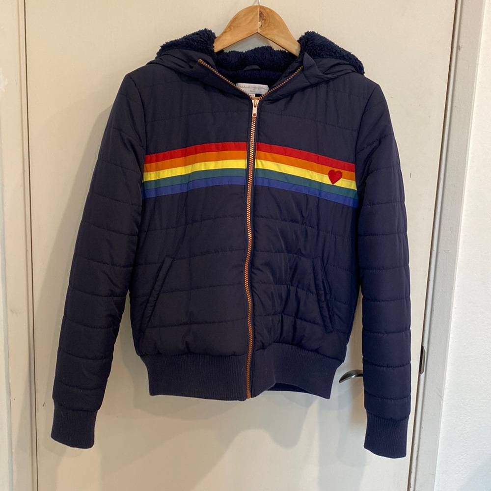 Spiritual Gangster puffy jacket with hood.